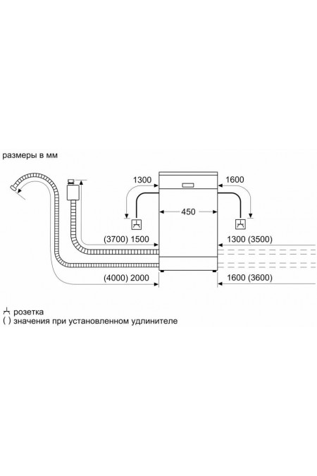 Встраиваемая посудомоечная машина Bosch SPV6EMX65Q (белый) 1