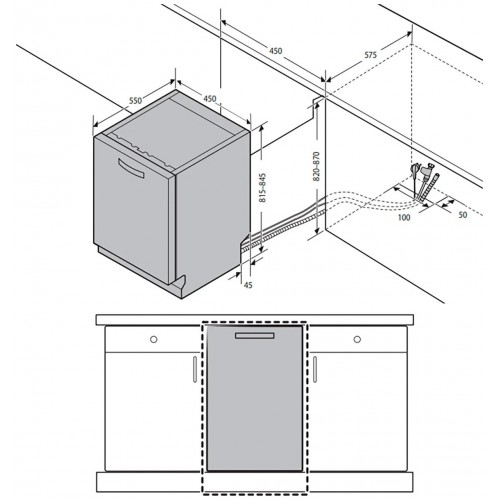 Встраиваемая посудомоечная машина Candy CDIH 2L1047-08 (серебристый) 6
