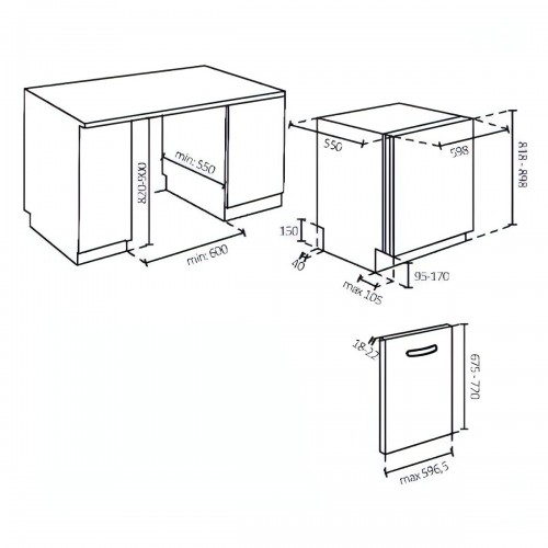 Встраиваемая посудомоечная машина Candy CI 4E7L0W-08 (белый) 4