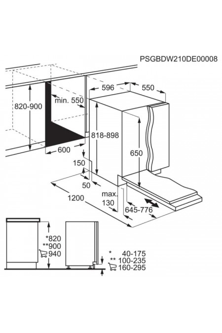 Встраиваемая посудомоечная машина Electrolux EEG48300L (белый) 5