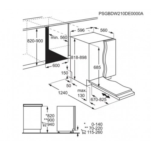 Встраиваемая посудомоечная машина Electrolux EEG88520W (белый) 6