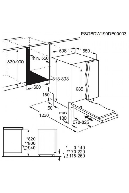 Встраиваемая посудомоечная машина Electrolux EEM69310L (черный) 5