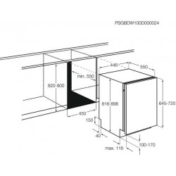 Встраиваемая посудомоечная машина Electrolux EKA12111L (белый)