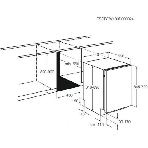 Встраиваемая посудомоечная машина Electrolux EKA12111L (белый) 