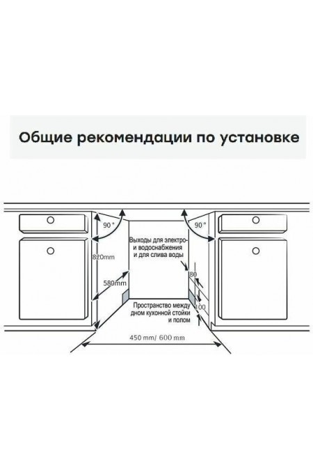 Встраиваемая посудомоечная машина Evelux BD 4502 (серый) 4
