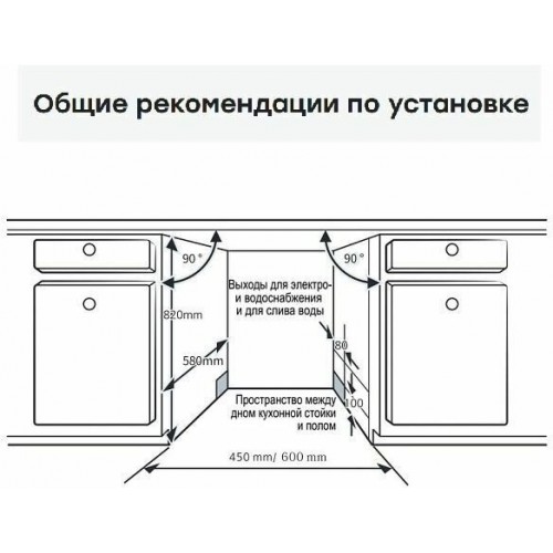 Встраиваемая посудомоечная машина Evelux BD 4502 (серый) 5