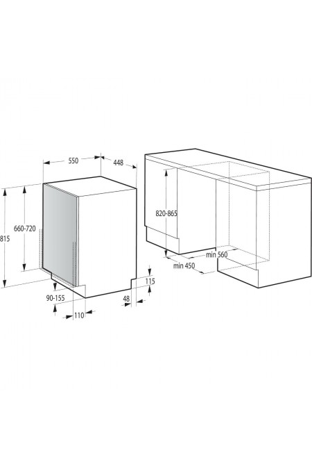 Встраиваемая посудомоечная машина Gorenje GV520D17S (серебристый) 9