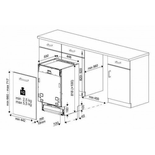 Встраиваемая посудомоечная машина Indesit DIS 1C59 (белый) 2