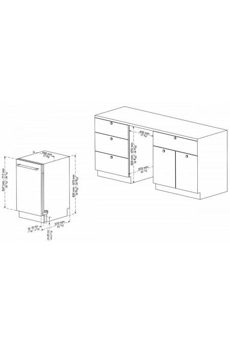 Встраиваемая посудомоечная машина Korting KDI 45898 I (серый) 2