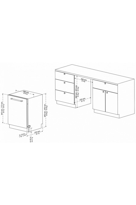 Встраиваемая посудомоечная машина Korting KDI 60898 I (серебристый) 1