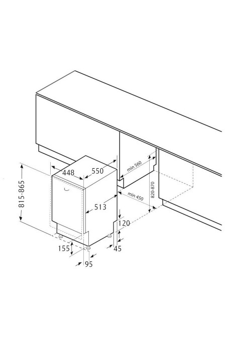 Встраиваемая посудомоечная машина Krona BRENTA 45 BI (серебристый) 4