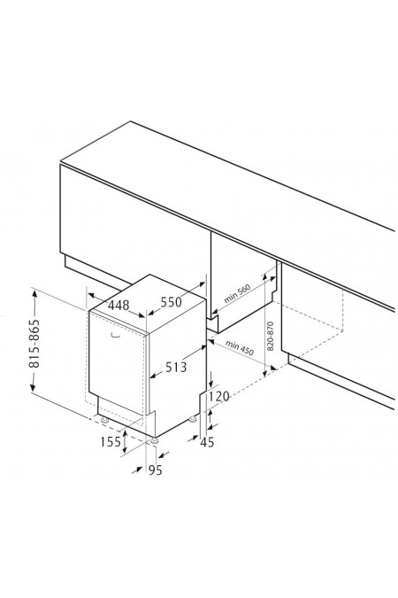 Встраиваемая посудомоечная машина Krona GARDA 45 BI (серебристый) 3