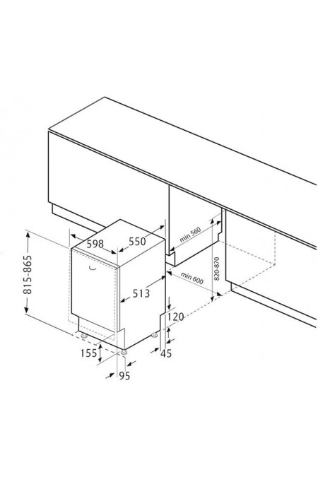 Встраиваемая посудомоечная машина Krona GARDA 60 BI (серебристый) 6