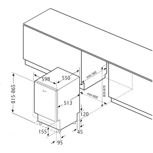 Встраиваемая посудомоечная машина Krona GARDA 60 BI (серебристый) 4