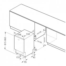 Встраиваемая посудомоечная машина Krona KAMAYA 60 BI (серебристый)