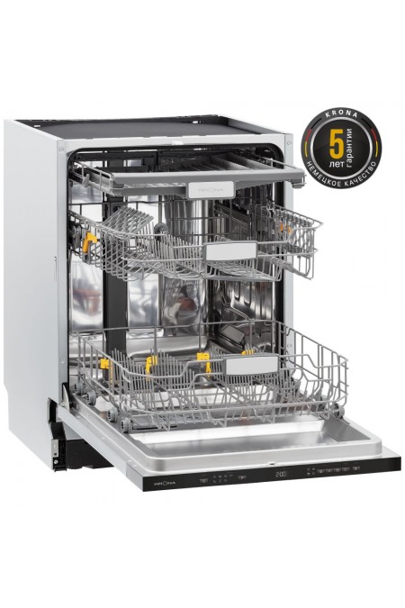 Встраиваемая посудомоечная машина Krona KASKATA 60 BI V2 (нержавеющая сталь) 