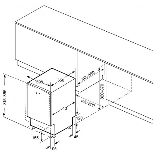 Встраиваемая посудомоечная машина Krona MARTINA 60 BI (серебристый) 8