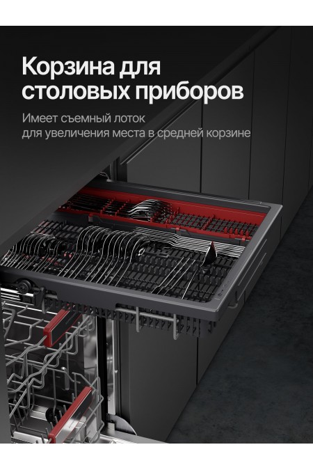 Встраиваемая посудомоечная машина Kuppersberg GHL 4530 (натуральный серый) 4