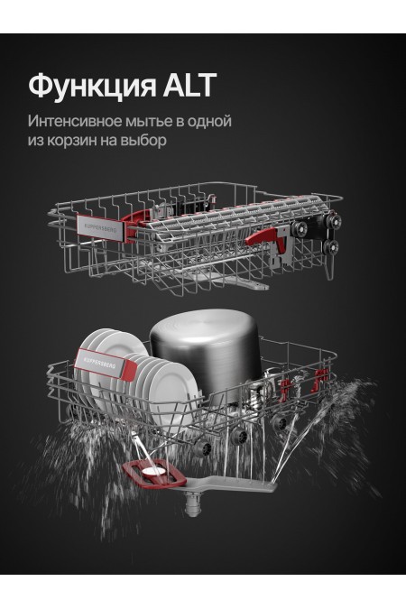 Встраиваемая посудомоечная машина Kuppersberg GIM 4595 (серебристый) 5