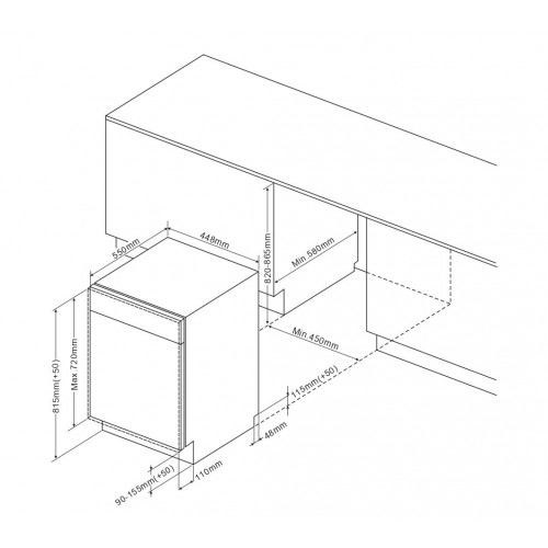 Встраиваемая посудомоечная машина Kuppersberg GLM 4537 (серебристый) 5