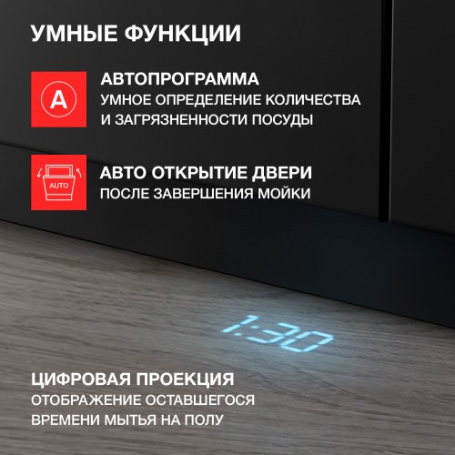 Встраиваемая посудомоечная машина Kuppersberg GLM 6080 (красный) 2