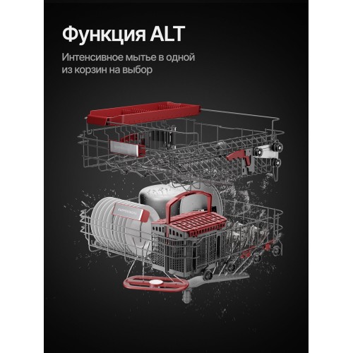 Встраиваемая посудомоечная машина Kuppersberg GLM 6082 (серебристый) 6