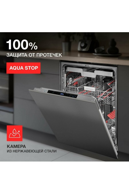 Встраиваемая посудомоечная машина Kuppersberg GLM 6096 (серебристый) 9