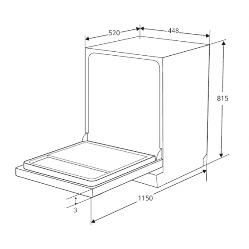 Встраиваемая посудомоечная машина Kuppersberg GSM 4573 (серебристый) 5
