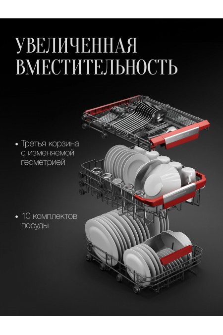 Встраиваемая посудомоечная машина Kuppersberg GSM 4574 (серебристый) 4