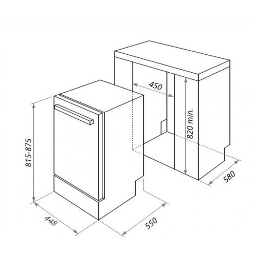 Встраиваемая посудомоечная машина MAUNFELD MLP-08IM (серебристый) 7