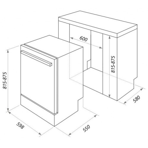 Встраиваемая посудомоечная машина MAUNFELD MLP-12IM (серебристый) 3