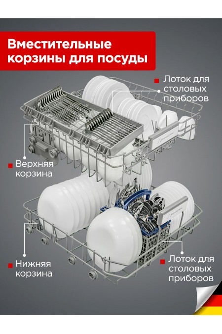 Встраиваемая посудомоечная машина Schaub Lorenz SLG VI6415 (черный) 5