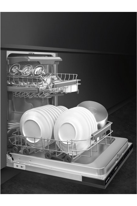 Встраиваемая посудомоечная машина Smeg ST4523DIN (чёрный) 2