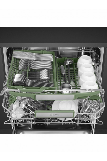 Встраиваемая посудомоечная машина Smeg STL7322BQL (черный) 3