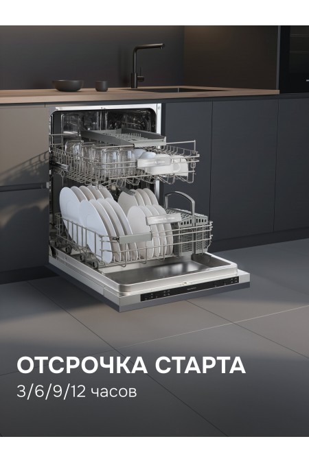 Встраиваемая посудомоечная машина Zigmund Shtain DW 314.6 (серебристый) 3