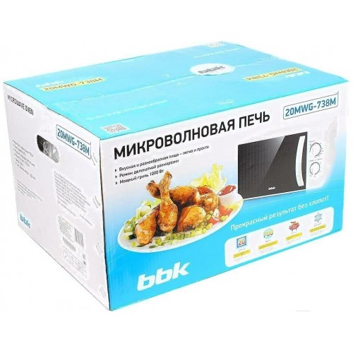 Микроволновая печь BBK 20MWG-738M/W (белый) 5