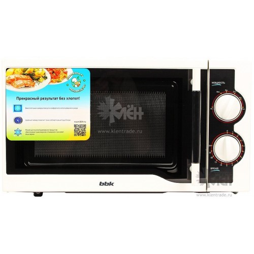 Микроволновая печь BBK 20MWS-712M/WB (белый/черный) 3