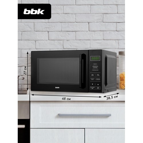Микроволновая печь BBK 20MWS-750S/B (черный) 6