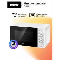 Микроволновая печь BBK 20MWS-763M/W (белый)