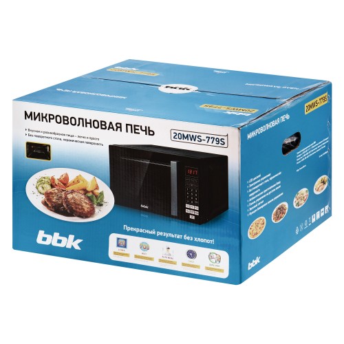 Микроволновая печь BBK 20MWS-779S/B (черный) 7