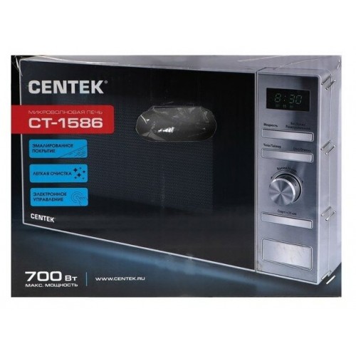 Микроволновая печь CENTEK CT-1586 (серебристый) 3