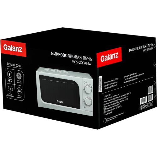 Микроволновая печь Galanz MOS-2004MW (белый) 5