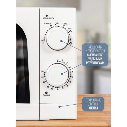 Микроволновая печь Galanz MOS-2004MW (белый) 7