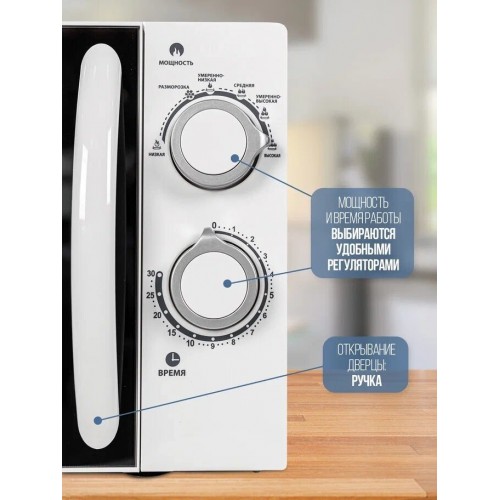 Микроволновая печь Galanz MOS-2005MW (белый) 7