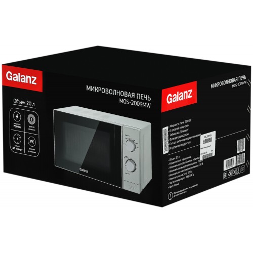 Микроволновая печь Galanz MOS-2009MW (белый) 4