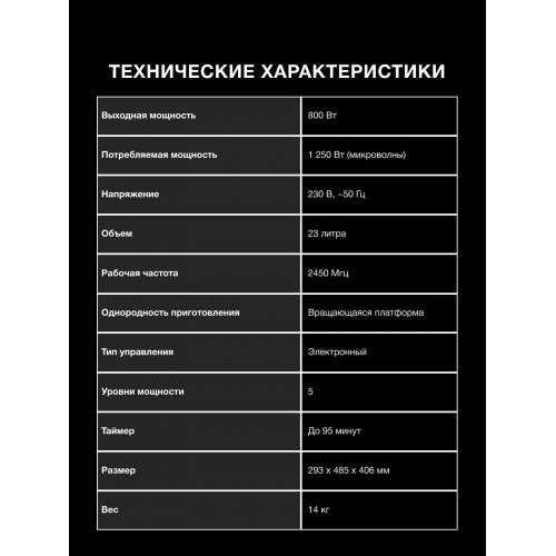 Микроволновая печь Hyundai HYM-D3007 (белый) 4