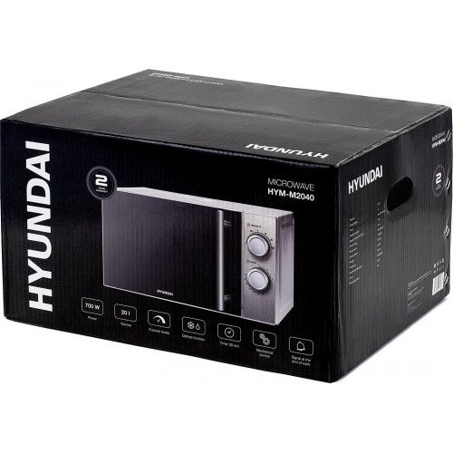 Микроволновая печь Hyundai HYM-M2040 (серебристый) 2