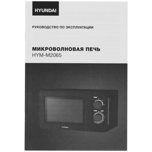 Микроволновая печь Hyundai HYM-M2065 (серебристый/черный) 2