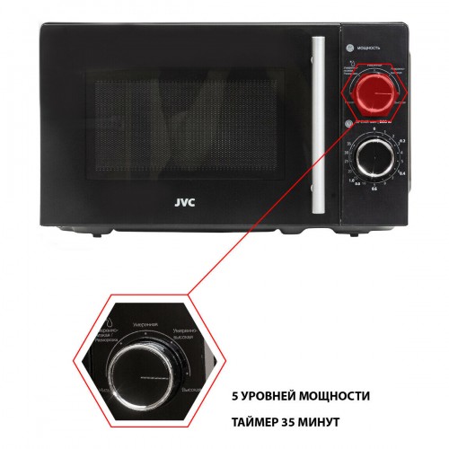 Микроволновая печь JVC JK-MW143M (черный) 4