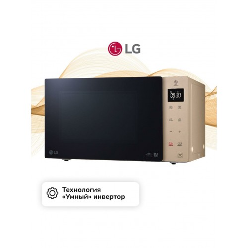 Микроволновая печь LG MS2535GISH (бежевый/черный) 1